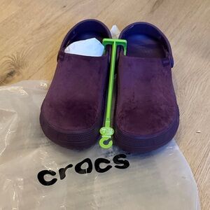 CROCS Suede Purple clogs